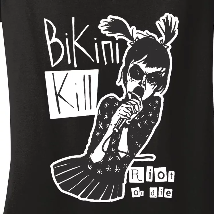 Bikini Kill Girl Funny Girl Power Women's V-Neck T-Shirt