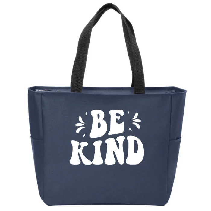 Be Kind Groovy Unity Day Orange 2024 Anti Bullying Zip Tote Bag