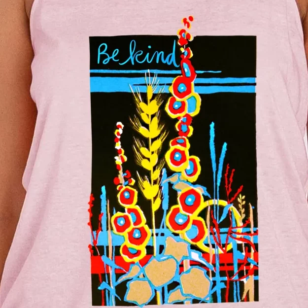 Be Kind Gift Women's Knotted Racerback Tank