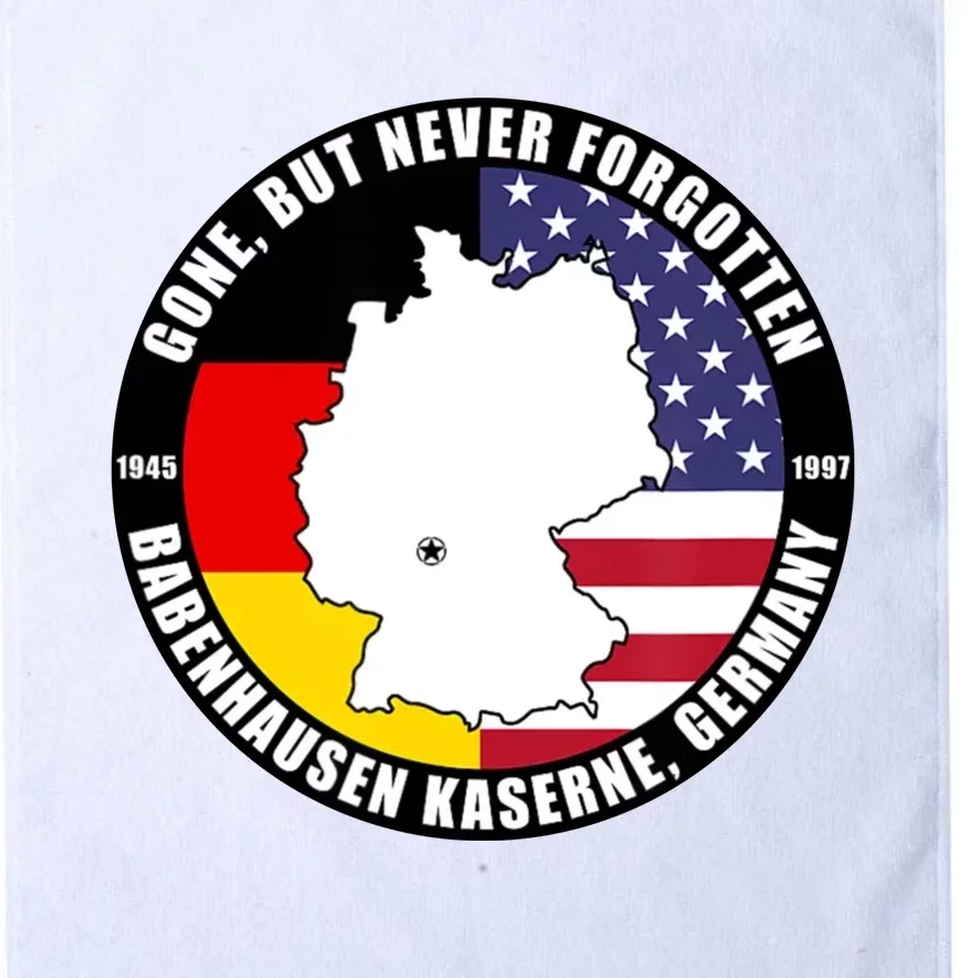 Babenhausen Kaserne Germany Funny Veteran Platinum Collection Golf Towel