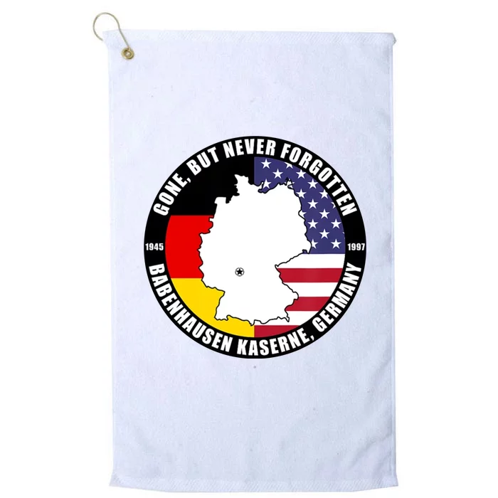 Babenhausen Kaserne Germany Funny Veteran Platinum Collection Golf Towel