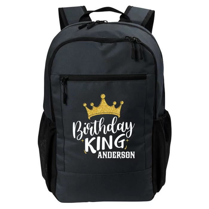 Birthday King Gold Crown Cute Gift Anderson Last Name Gift Daily Commute Backpack