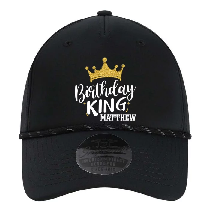 Birthday King Gold Crown Gift Matthew First Name Cool Gift Performance The Dyno Cap