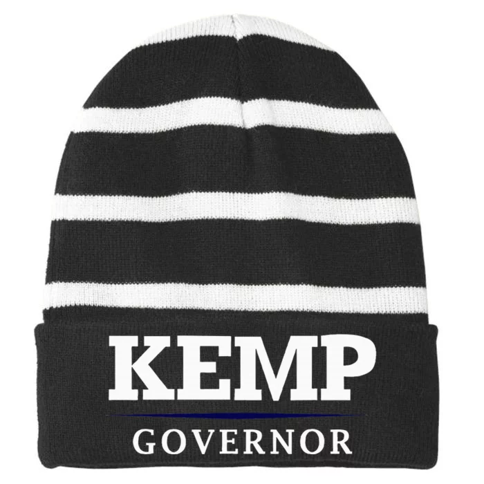 Brian Kemp Governor Georgia Campaign Striped Beanie with Solid Band