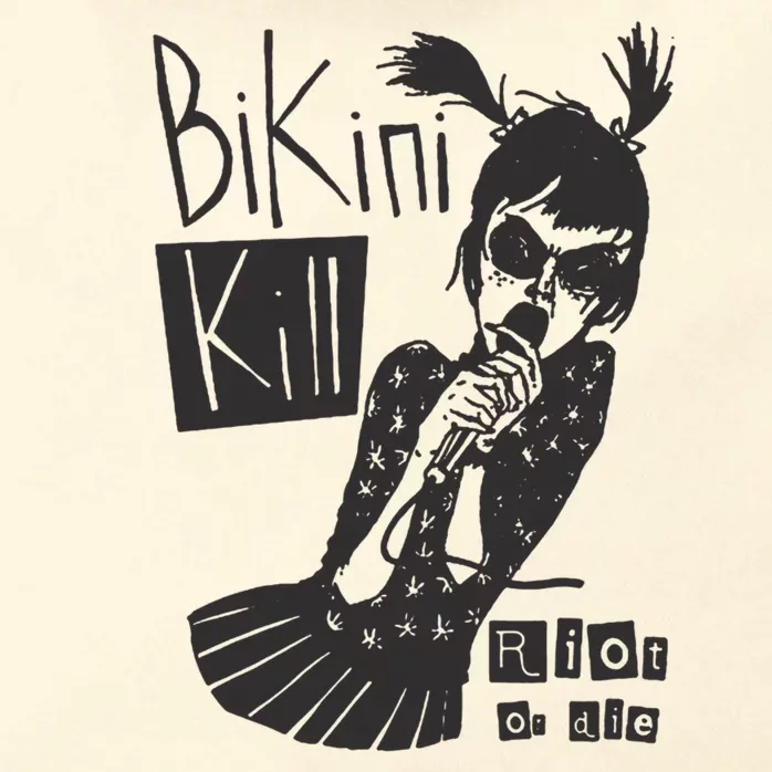 Bikini Kill Girl Funny Girl Power Zip Tote Bag