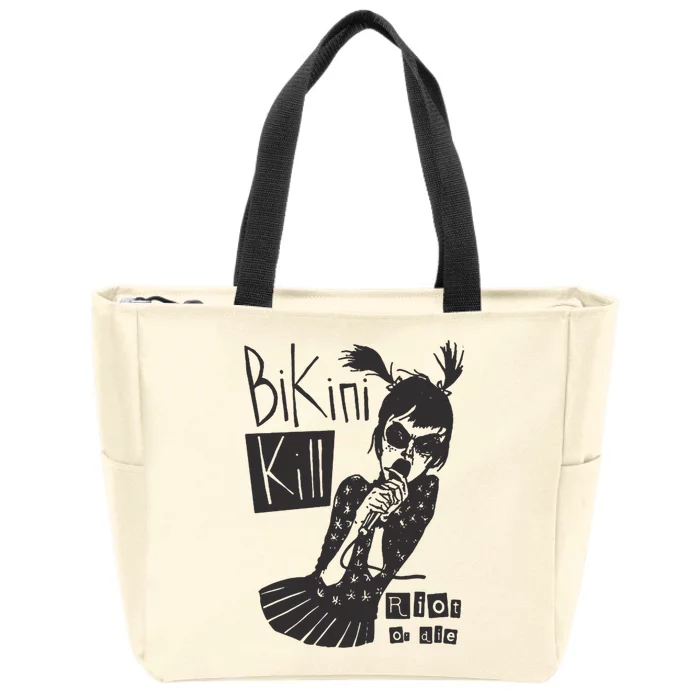 Bikini Kill Girl Funny Girl Power Zip Tote Bag