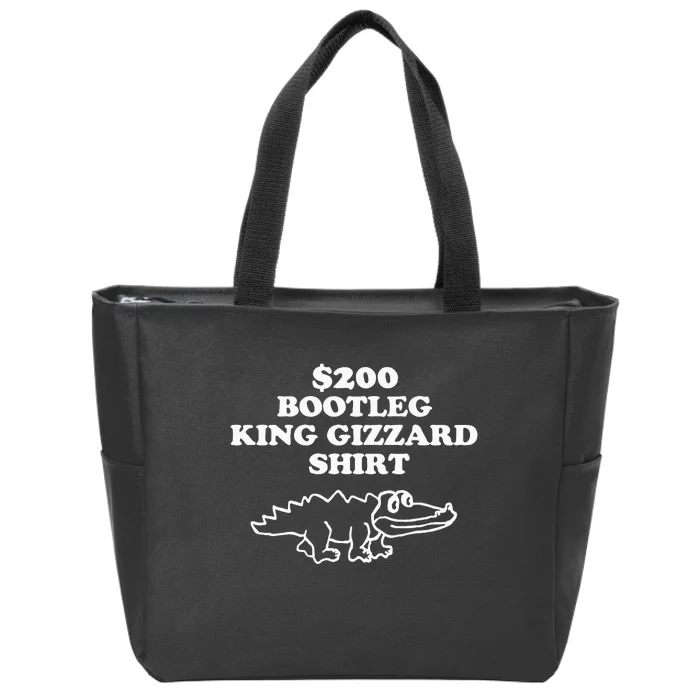 Bootleg King Gizzard Zip Tote Bag