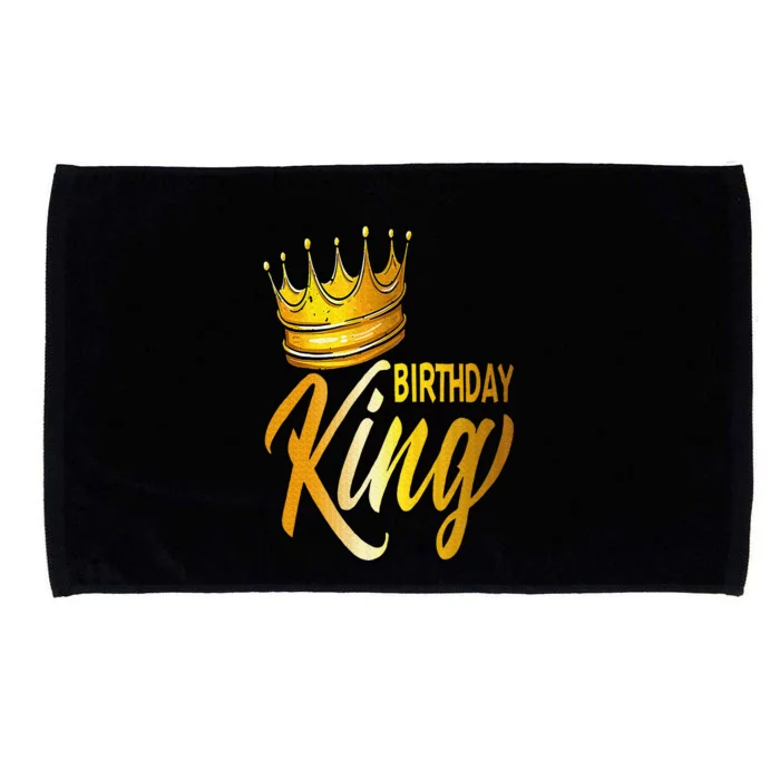 Birthday King Gold Crown Microfiber Hand Towel