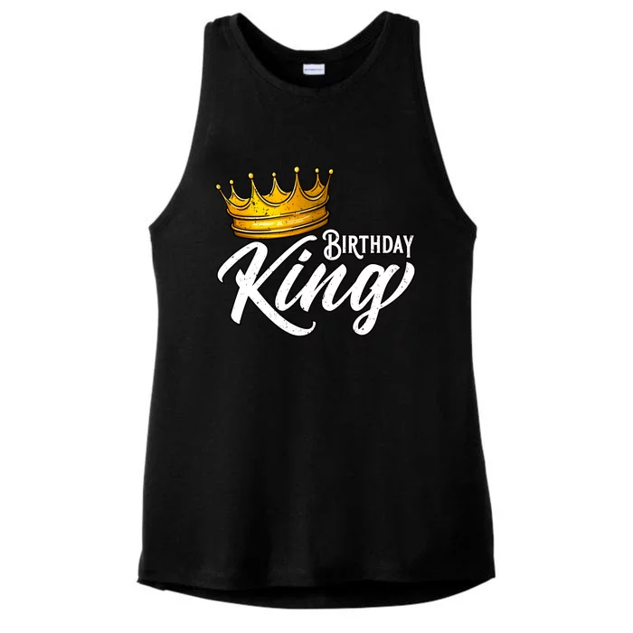 Birthday King Gift For Mens Birthday Birthday Ladies Tri-Blend Wicking Tank