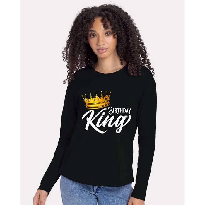 Birthday King Gift For Mens Birthday Birthday Womens Cotton Relaxed Long Sleeve T-Shirt