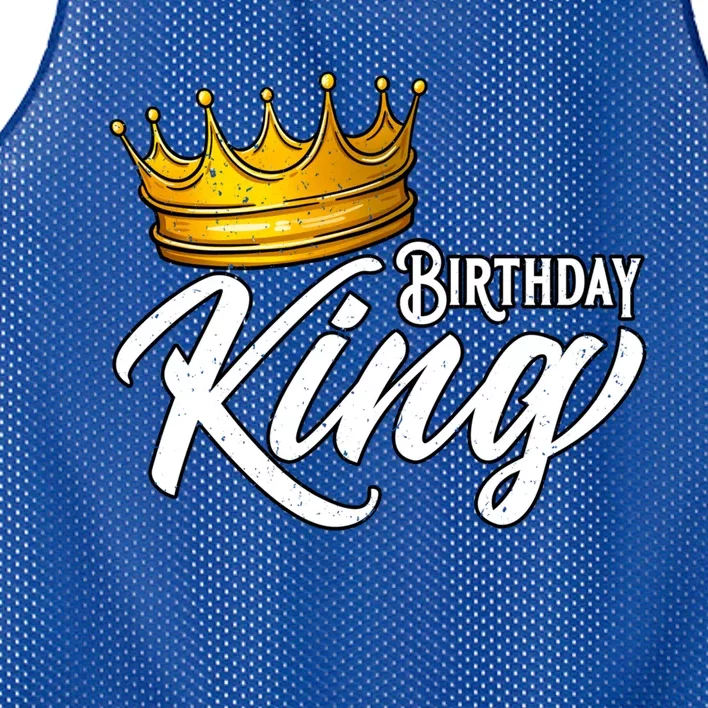 Birthday King Gift For Mens Birthday Birthday Mesh Reversible Basketball Jersey Tank