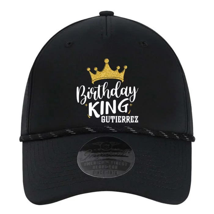 Birthday King Gold Crown Meaningful Gift Gutierrez Last Name Cool Gift Performance The Dyno Cap