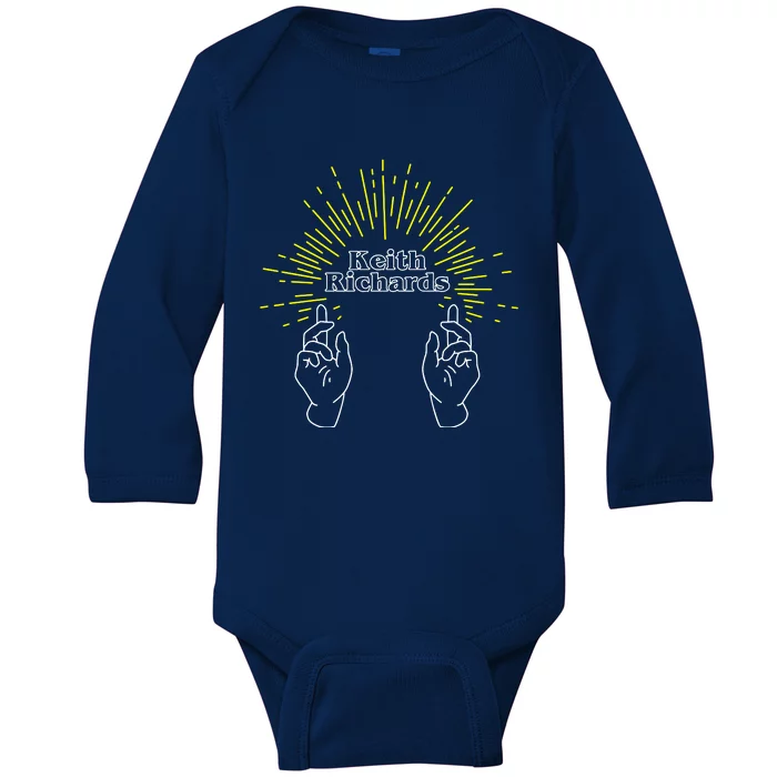 By Keith Guitarist Happy Baby Long Sleeve Bodysuit