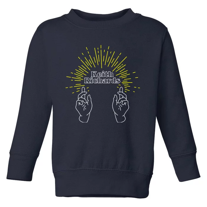 By Keith Guitarist Happy Toddler Sweatshirt