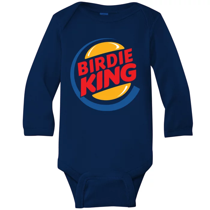 Birdie King Golf Baby Long Sleeve Bodysuit