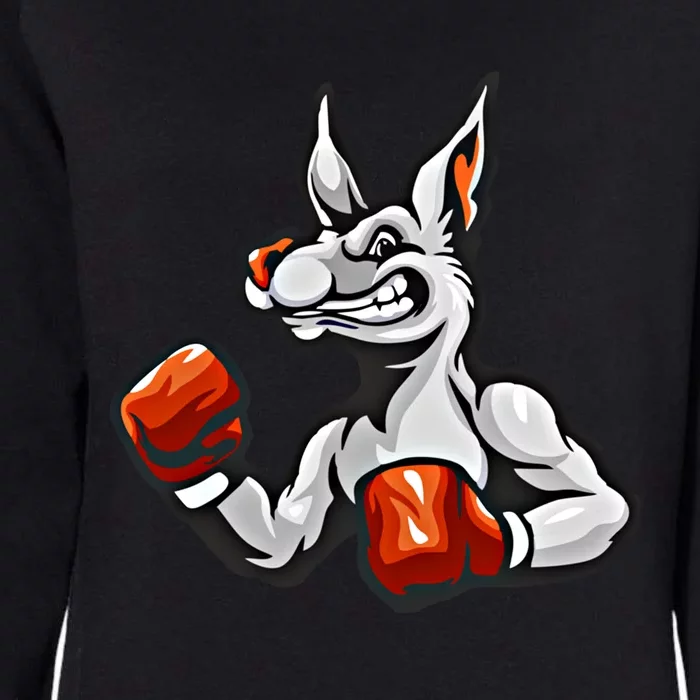 Boxing Kangaroo Humor Sports Boxer Gift Womens California Wash Sweatshirt