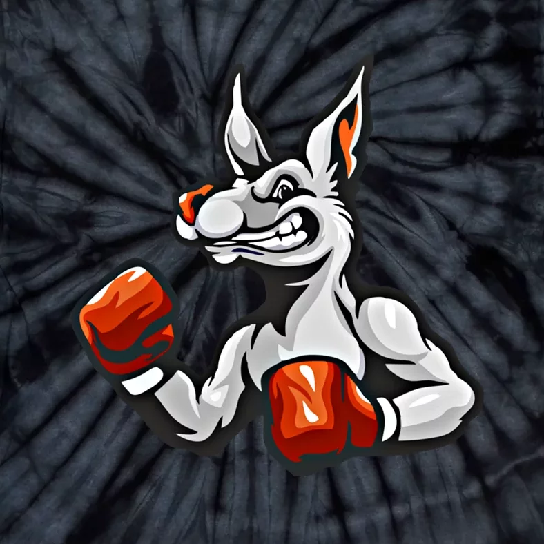 Boxing Kangaroo Humor Sports Boxer Gift Tie-Dye T-Shirt