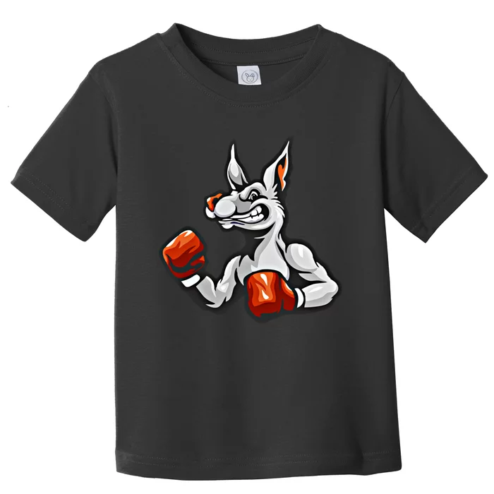 Boxing Kangaroo Humor Sports Boxer Gift Toddler T-Shirt