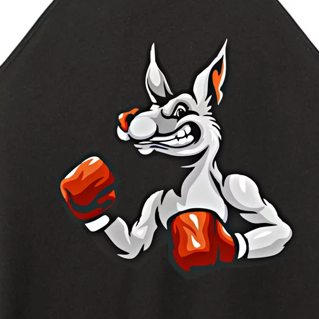 Boxing Kangaroo Humor Sports Boxer Gift Women’s Perfect Tri Rocker Tank