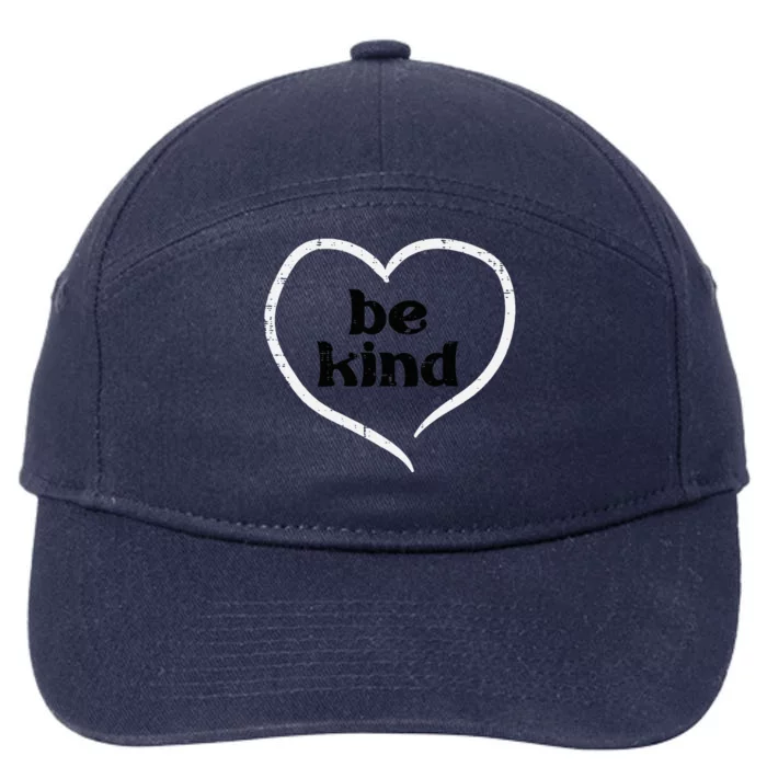 Be Kind Heart Unity Day Orange Anti Bullying 7-Panel Snapback Hat