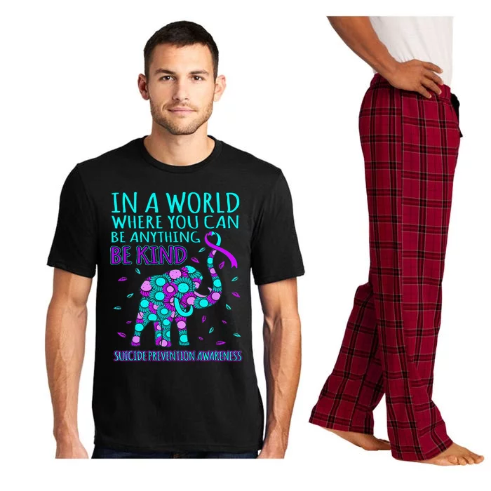 Be Kind Happy Suicide Prevention Awareness Support Graphic Pajama Set