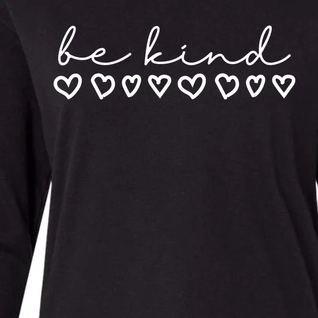 Be Kind Hearts Anti Bullying Womens Cotton Relaxed Long Sleeve T-Shirt