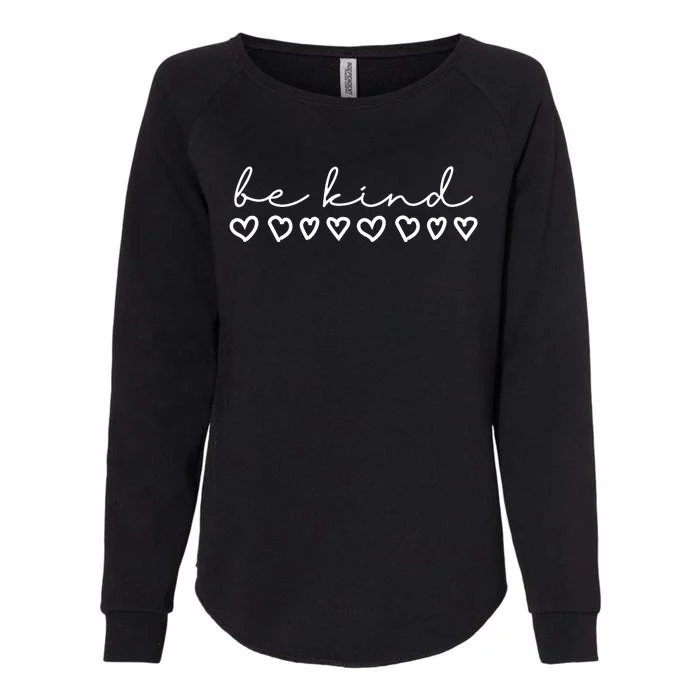 Be Kind Hearts Anti Bullying Womens California Wash Sweatshirt