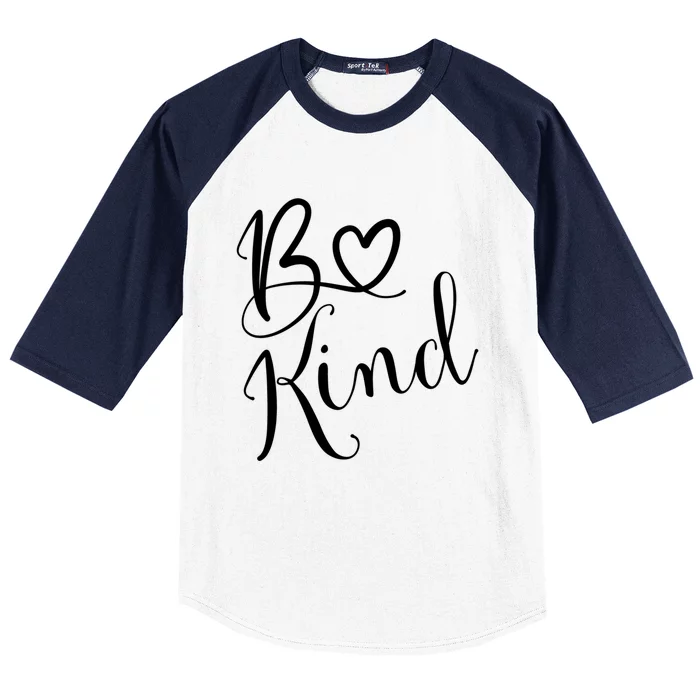 Be Kind Hand Lettered Kindness Is All That Matters Gift Baseball Sleeve Shirt