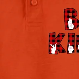 Be Kind Hand Sign Language Buffalo Plaid Teachers Asl Funny Gift Great Gift Dry Zone Grid Performance Polo