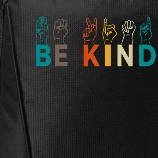 Be Kind Hand Sign Language Interpreters Gift For Teachers Gift City Backpack