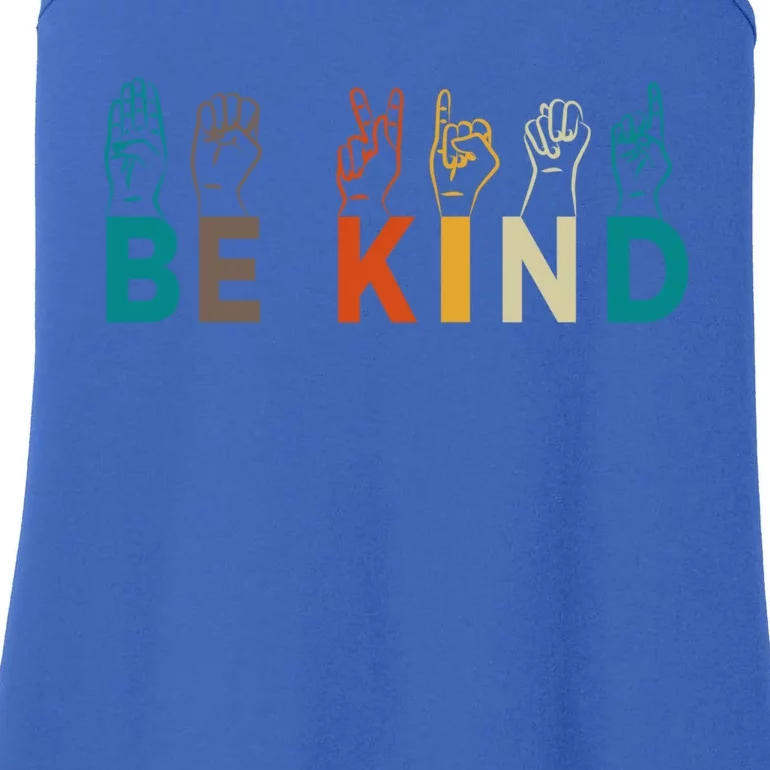 Be Kind Hand Sign Language Interpreters Gift For Teachers Gift Ladies Essential Tank