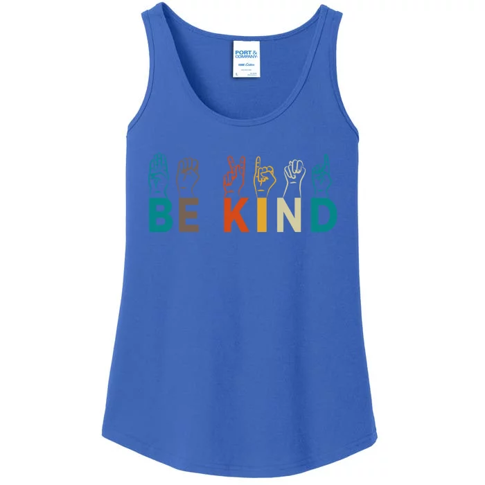 Be Kind Hand Sign Language Interpreters Gift For Teachers Gift Ladies Essential Tank