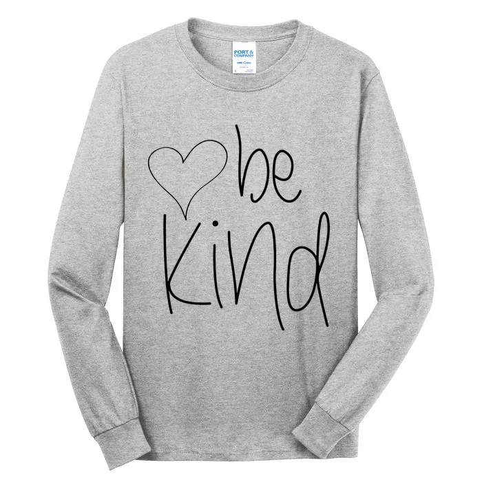 Be Kind Heart Love Blessed Grateful Tall Long Sleeve T-Shirt