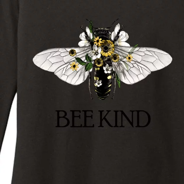 Bee Kind Help Preserve Them Save Our Bees Graphic Gift Womens CVC Long Sleeve Shirt