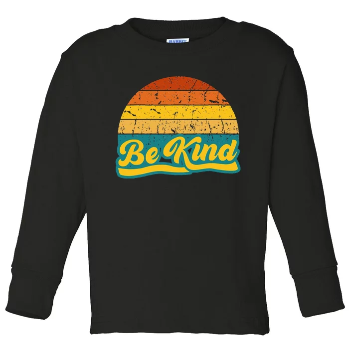 Be Kind Inspiring Design for a Fashionable Movement Toddler Long Sleeve Shirt