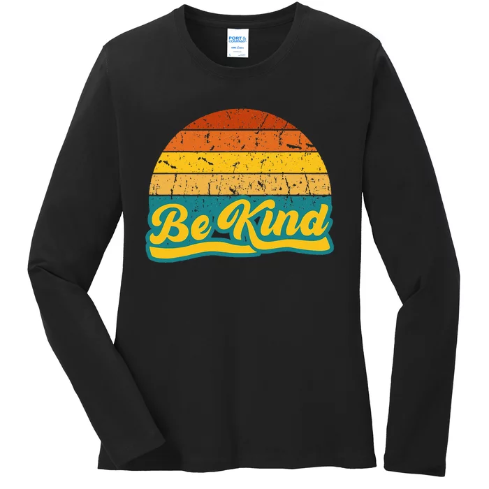 Be Kind Inspiring Design for a Fashionable Movement Ladies Long Sleeve Shirt