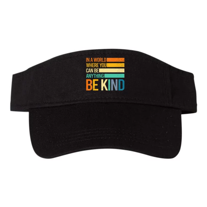 Be Kind Inspirational Positive Vibes Kindness Positive Quote Valucap Bio-Washed Visor