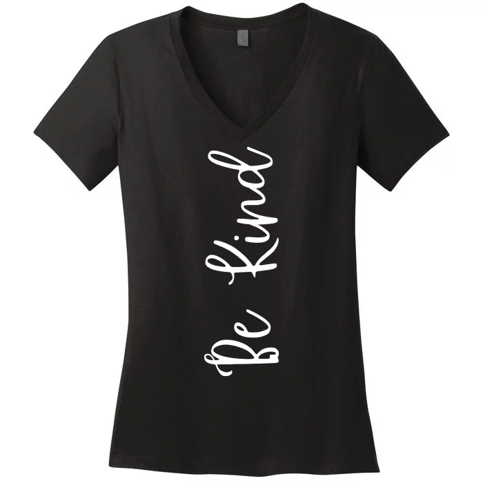 Be Kind Inspirational Positive Vibes Women's V-Neck T-Shirt