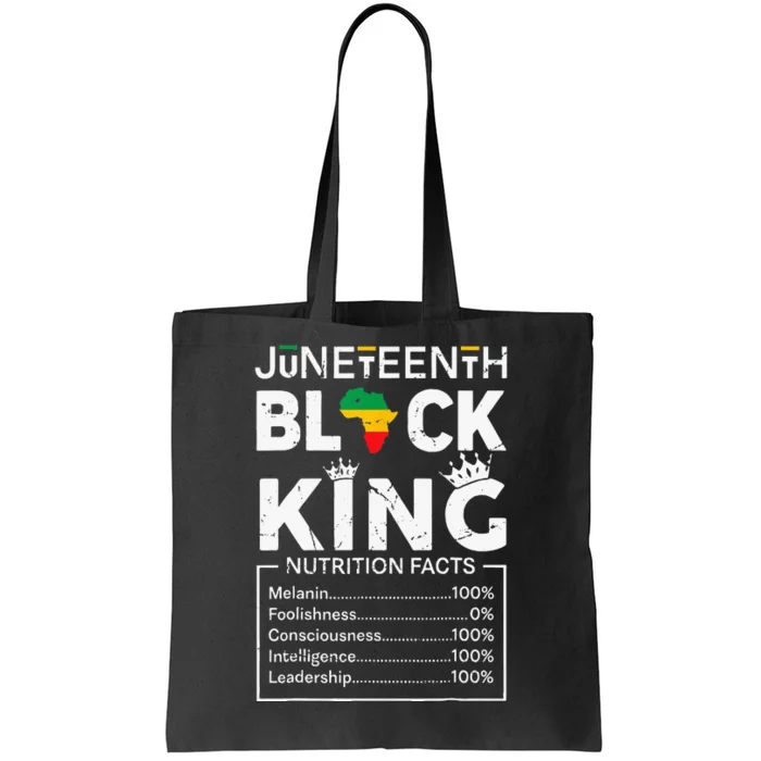 Black King Juneteenth 1865 Independence Day Black Pride Tote Bag