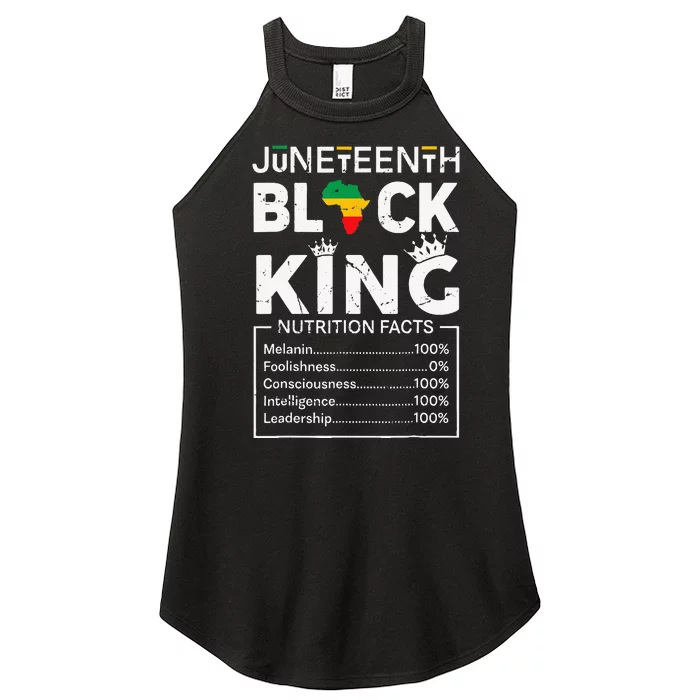 Black King Juneteenth 1865 Independence Day Black Pride Women’s Perfect Tri Rocker Tank