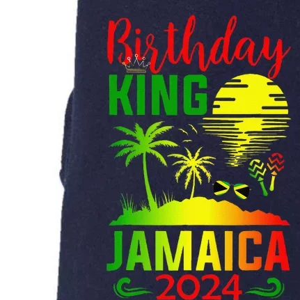 Birthday King Jamaica 2024 Jamaican Vacation Trip Doggie 3-End Fleece Hoodie