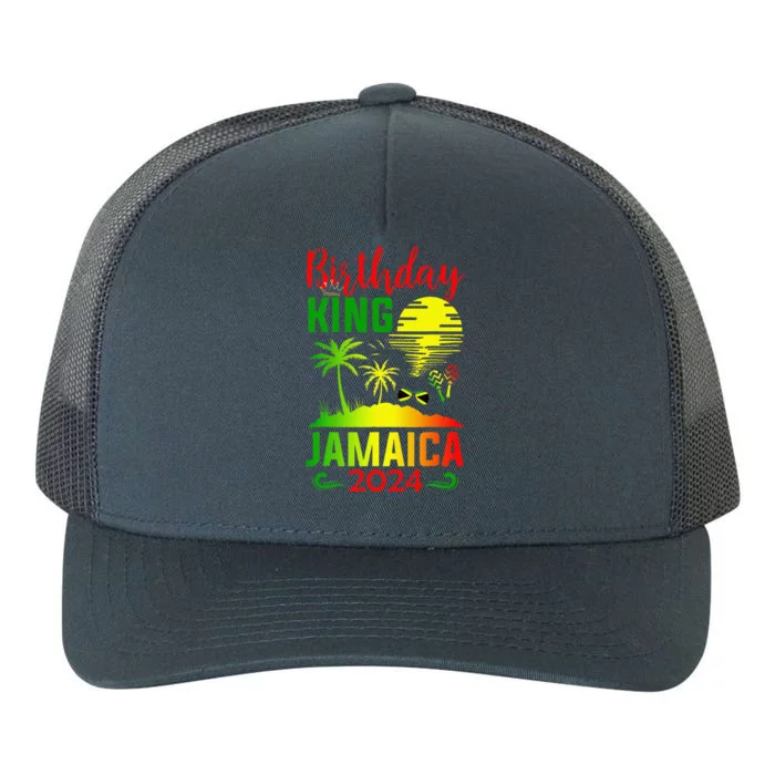 Birthday King Jamaica 2024 Jamaican Vacation Trip Yupoong Adult 5-Panel Trucker Hat