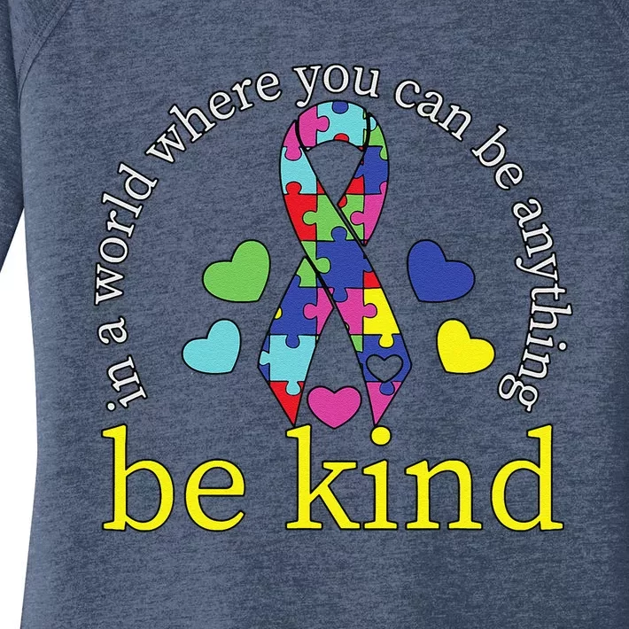 Be Kind Kindness Puzzle Love Autistic Autism Awareness Women's Perfect Tri Tunic Long Sleeve Shirt