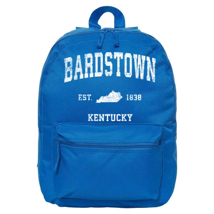 Bardstown Kentucky Ky Vintage Athletic Sports 16 in Basic Backpack