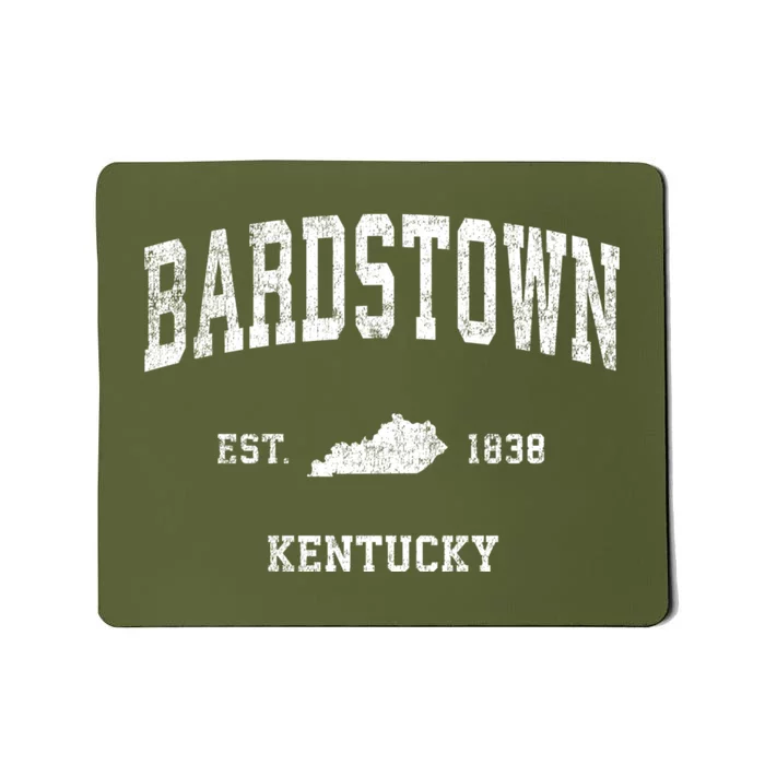 Bardstown Kentucky Ky Vintage Athletic Sports Mousepad