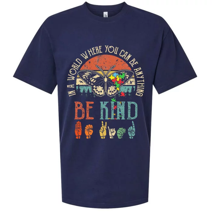 Be Kind Kindness For Women Autism Awareness Sueded Cloud Jersey T-Shirt