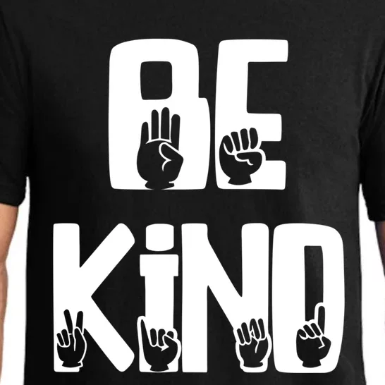 Be Kind Kindness Antibulluing Sign Language Asl Teacher Gift Pajama Set