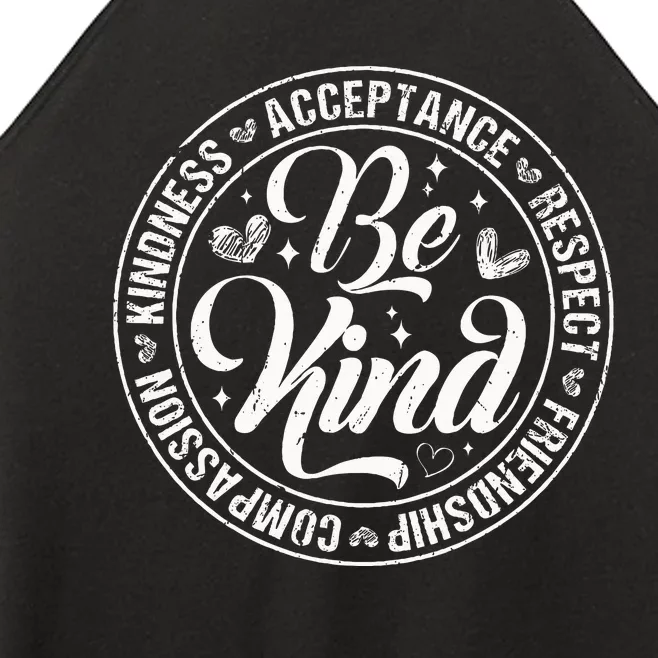 Be Kind Kindness Acceptance End Bullying Unity Day Orange Women’s Perfect Tri Rocker Tank