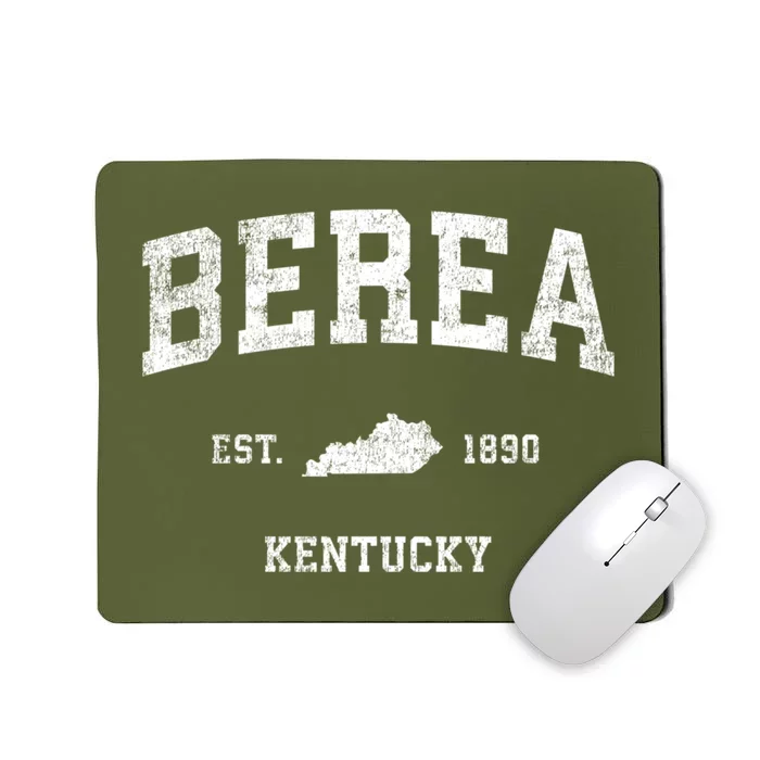 Berea Kentucky Ky Vintage Athletic Sports Mousepad