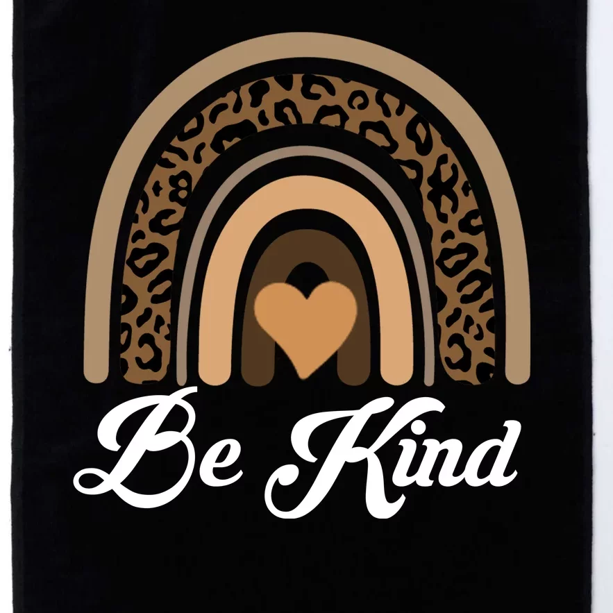 Be Kind, Kindness Matters Leopard Rainbow Cute Fall Autumn Platinum Collection Golf Towel